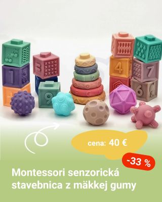 🎨 Montessori senzorická stavebnica z mäkkej gumy Objavte zábavnú a bezpečnú sadu, ktorá spája hru s učením — mäkké gumené...