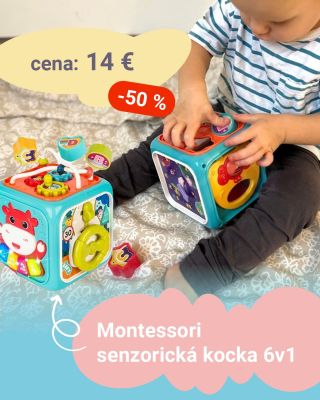🎲✨ Objavte senzoričnú a vzdelávaciu hračku – Montessori senzorická kocka 6v1! Každá zo šiestich strán ponúka inú aktivitu:...